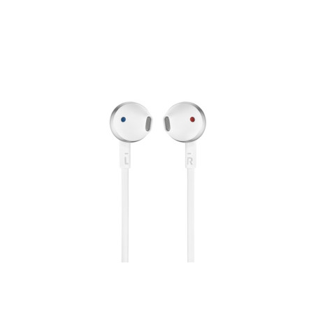 AURICOLARI T205 BIANCO CROMATO CON CAVO