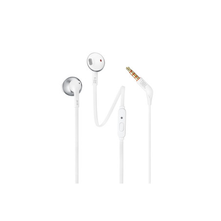 AURICOLARI T205 BIANCO CROMATO CON CAVO