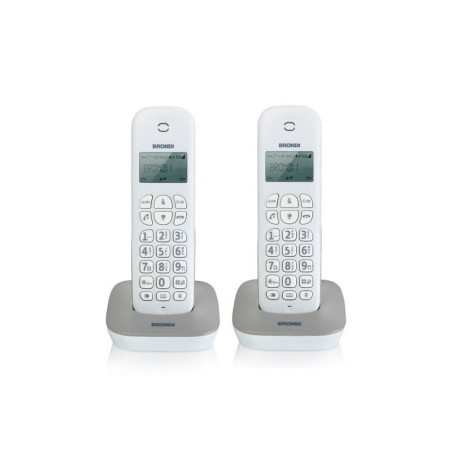 TELEFONO CORDLESS GALA TWIN BIANCO/GRIGI