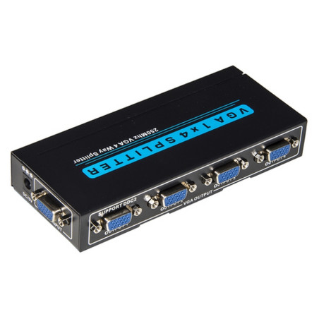 SPLITTER VGA 4 USCITE 250MHZ CON ALIMENT