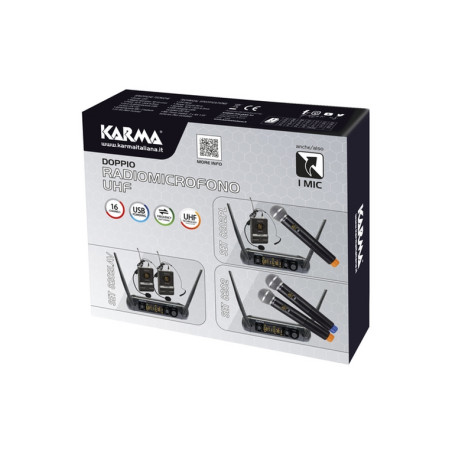 RADIOMICROFONO DOPPIO PALMARE UHF (SET 8