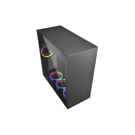 CASE GAMING PURE STEEL BLACK RGB ATX VET