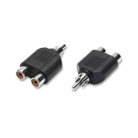 ADATTATORE SDOPPIATORE 1 RCA MASCHIO / 2
