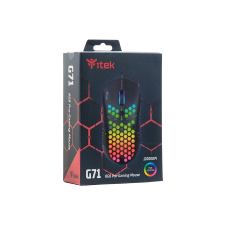 MOUSE GAMING G71 USB SENSORE P3327 RGB N