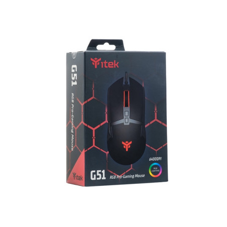 MOUSE GAMING G51 USB SENSORE S199 RGB (I