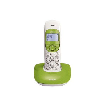 TELEFONO CORDLESS NICE BIANCO/VERDE