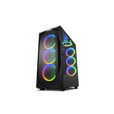 CASE GAMING REV300 BLACK RGB ATX NERO NO