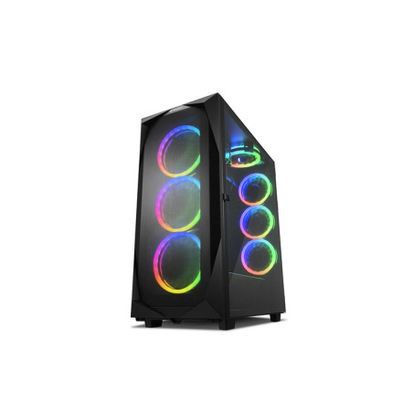 CASE GAMING REV300 BLACK RGB ATX NERO NO