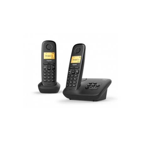 TELEFONO CORDLESS GIGASET A270A DUO NERO