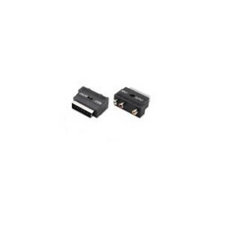 ADATTATORE MONOBLOCCO SCART-3 RCA COMMUT