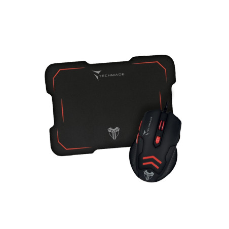 MOUSE + MOUSE PAD GAMING TM-M016-RED ROS