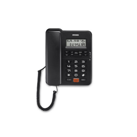 TELEFONO FISSO OFFICE DESK NERO