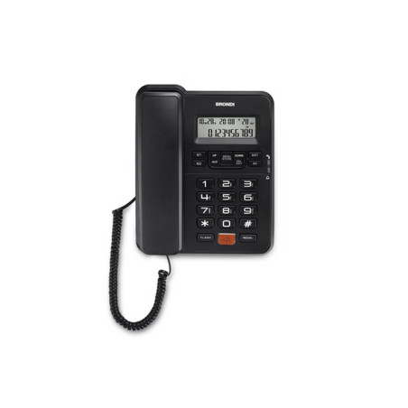 TELEFONO FISSO OFFICE DESK NERO