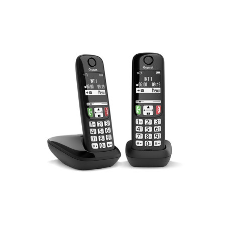 TELEFONO CORDLESS GIGASET E270 DUO NERO