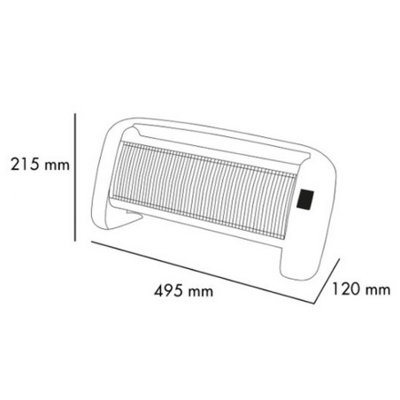 STUFA ELETTRICA AL QUARZO BETSY 1200W -