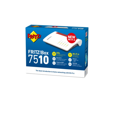ROUTER ADSL2 FRITZ BOX 7510 AX WIRELESS