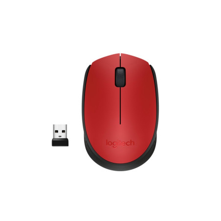 MOUSE M171 ROSSO USB WIRELESS (910-00464