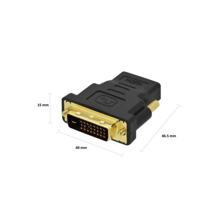 ADATTATORE SPINA DVI-D A PRESA HDMI MASC