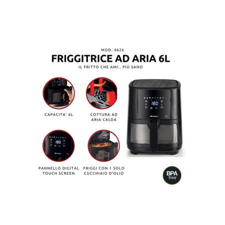 FRIGGITRICE AIRY FRYER DIGITAL 6 LT (ARI
