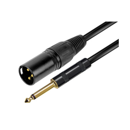 CAVO AUDIO XLR M - JACK 6.3MM - 5MT (RDM