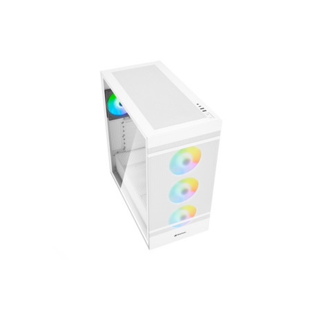 CASE GAMING REBEL C50 WHITE RGB ATX BIAN