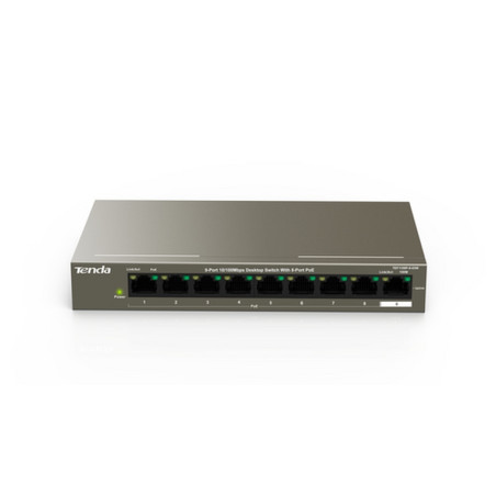 SWITCH RETE 9 PORTE 10/100 - 8 PORTE POE