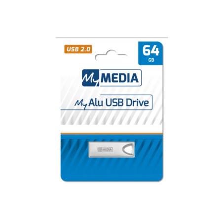 PEN DRIVE MY ALU 64GB USB2.0 (69274) SIL
