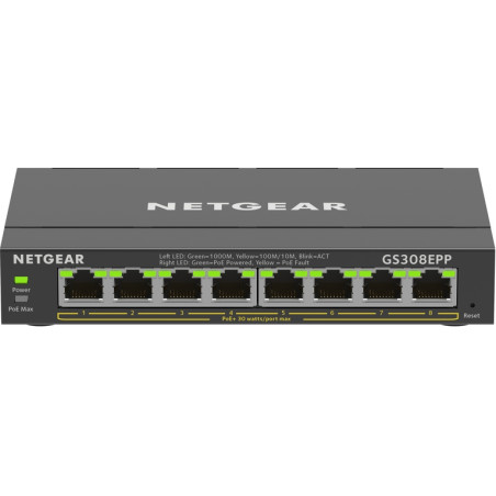 SWITCH RETE 8 PORTE 10/100/1000 GS308EPP