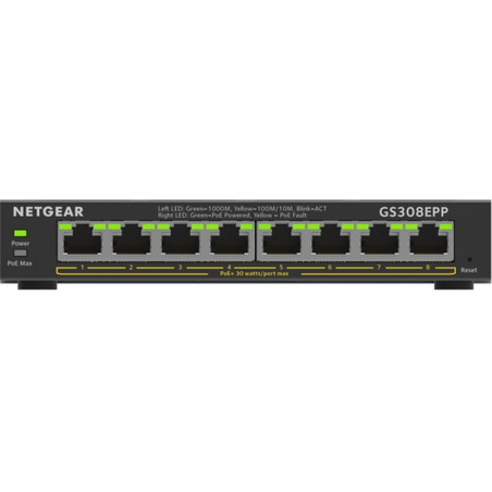 SWITCH RETE 8 PORTE 10/100/1000 GS308EPP