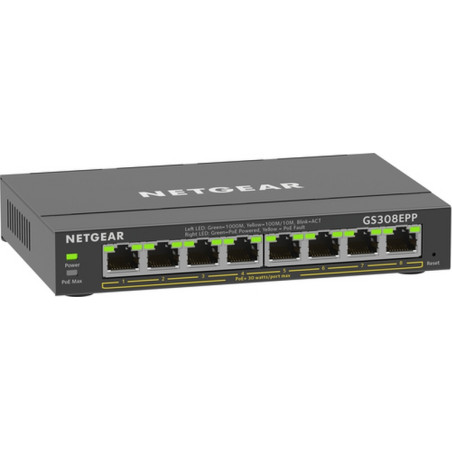 SWITCH RETE 8 PORTE 10/100/1000 GS308EPP