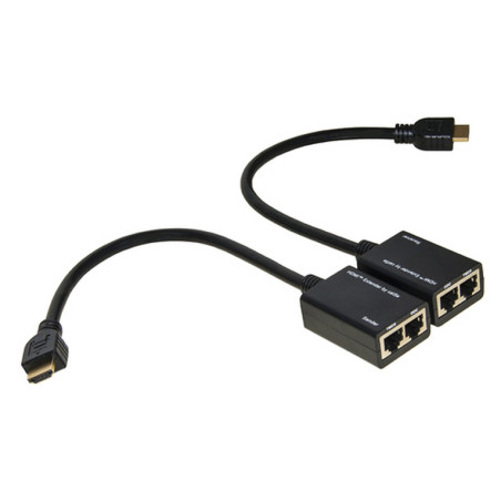 ESTENSORE HDMI - 2 CAVI ETHERNET CAT 6 -