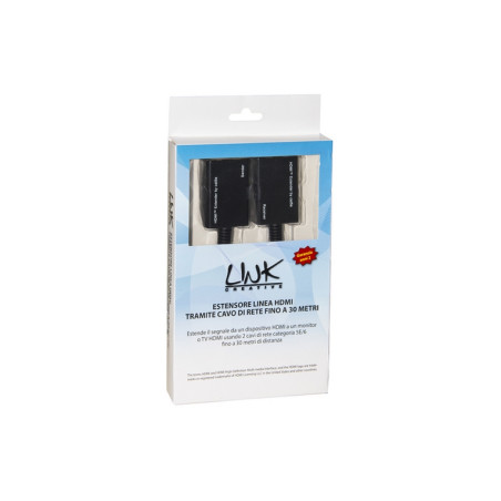 ESTENSORE HDMI - 2 CAVI ETHERNET CAT 6 -