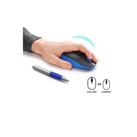 MOUSE WIRELESS M190 EMEA BLUE (910-00590