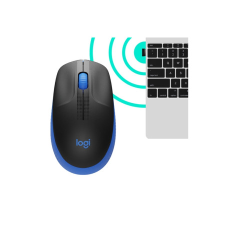 MOUSE WIRELESS M190 EMEA BLUE (910-00590