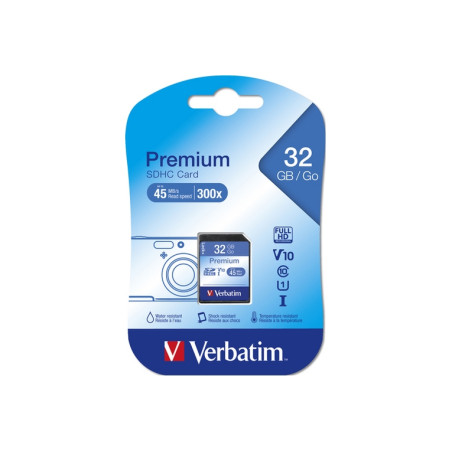VERBATIM SDHC/HX 32GB CLASSE 10 PREMIUM