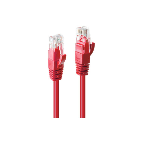 LINDY CAVO DI RETE CAT.6 U/UTP ROSSO, 2M