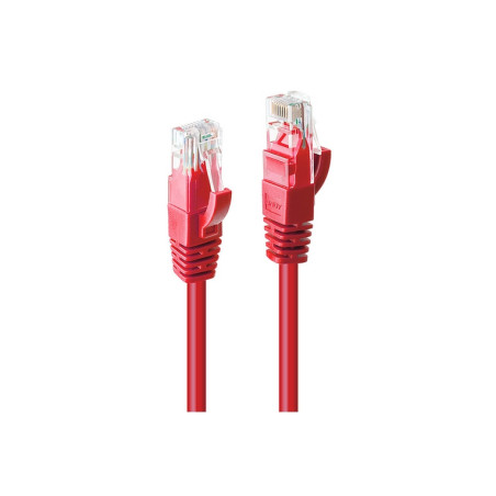 LINDY CAVO DI RETE CAT.6 U/UTP ROSSO, 2M