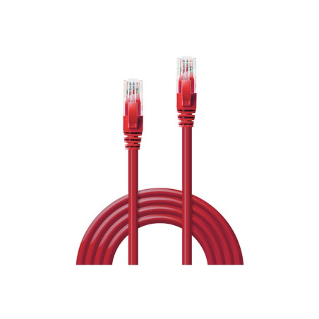 LINDY CAVO DI RETE CAT.6 U/UTP ROSSO, 2M