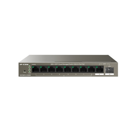 IP-COM SWITCH POE MANAGED L2, 10 PORT, 8