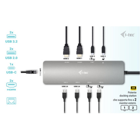 I-TEC USB-C NADNO 2x DISPLAY DOCKING STA