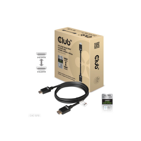 CLUB3D HDMI 2.1 MALE TO HDMI 2.1 MALE UL