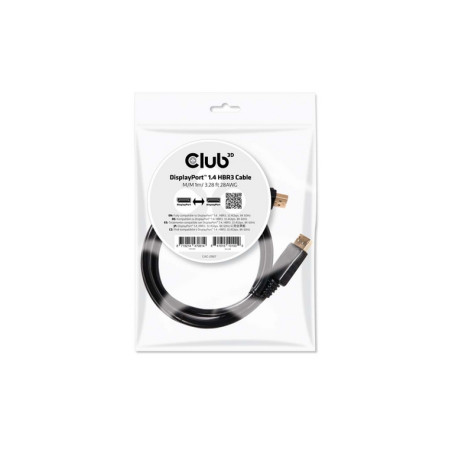 CLUB3D DISPLAYPORT 1.4 HBR3 CABLE MALE /