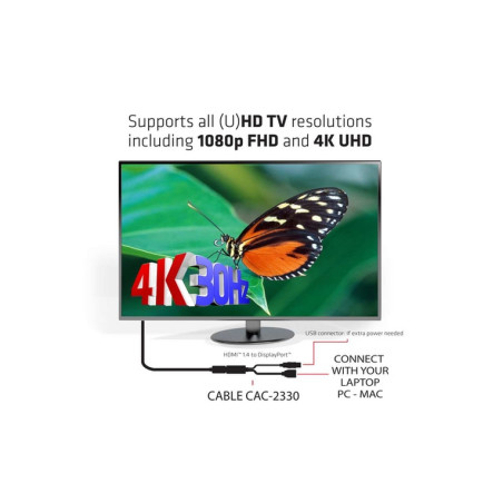CLUB3D ADATTATORE HDMI TO DISPLAYPORT M/