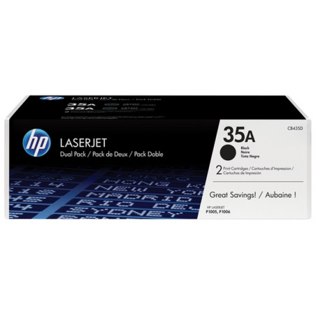 HP TONER NERO CONF.2 PZ CB435A PER LJ P1