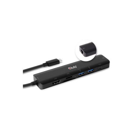 CLUB3D USB TYPE C 7 IN 1 HUB TO HDMI 4K6