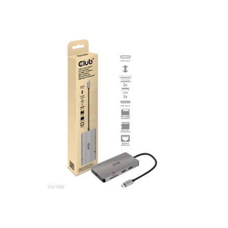 CLUB3D USB 3.2 GEN1 TYPE-C 8-IN-1 HUB WI