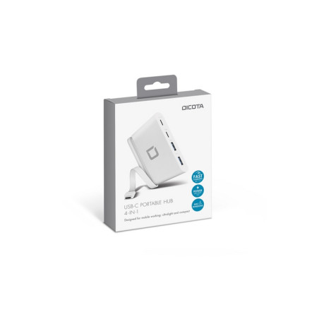 DICOTA HUB USB-C Portable 4-in-1