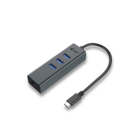 I-TEC CAVO USB-C METAL HUB 3 PORT+GIGABI