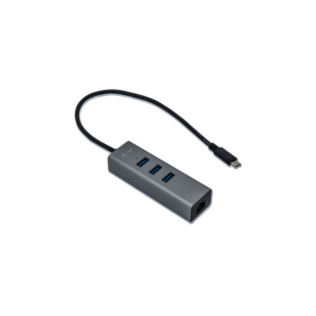 I-TEC CAVO USB-C METAL HUB 3 PORT+GIGABI