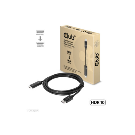 CLUB3D CAVO DISPLAYPORT 1.4 TO HDMI 4K14
